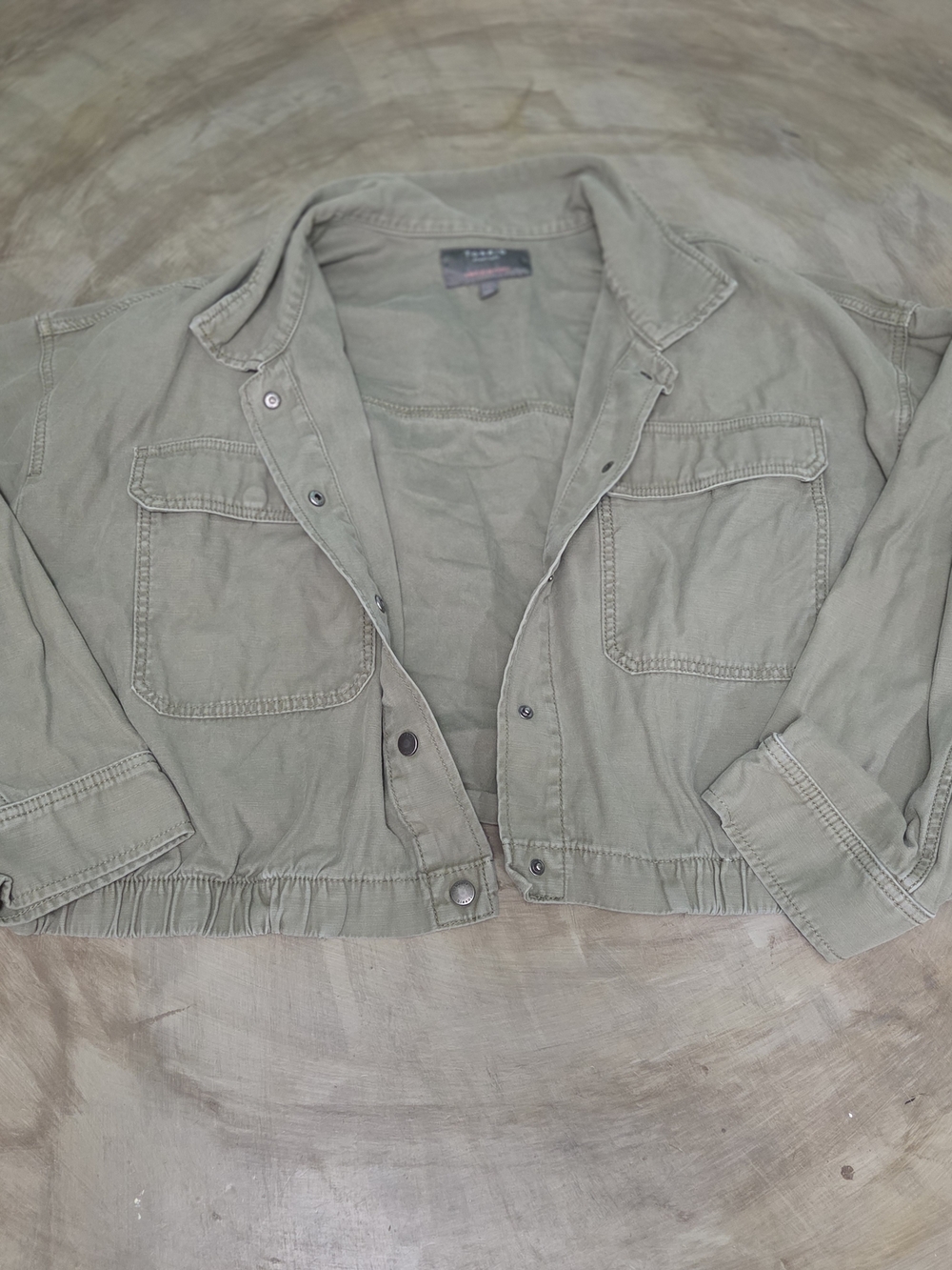 torrid Olive Cropped Utility Jacket